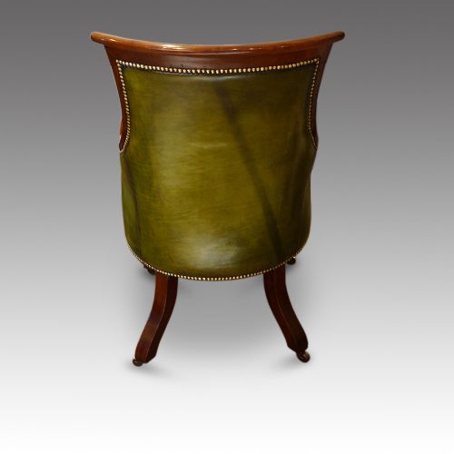 fig 4. William IV mahogany library bergere chair