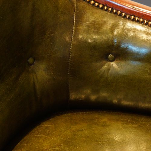 fig 7. William IV mahogany library bergere chair