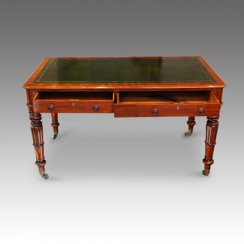 fig 7. William IV mahogany writing table