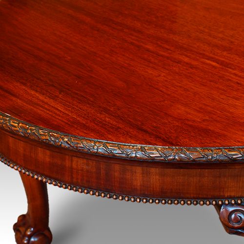 fig 1. Edwardian mahogany 3 leaf extending dining table 3m long