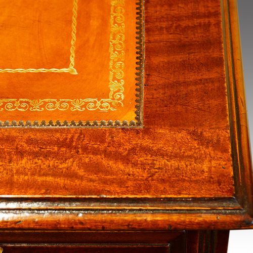 fig 4. Edwardian mahogany pedestal desk