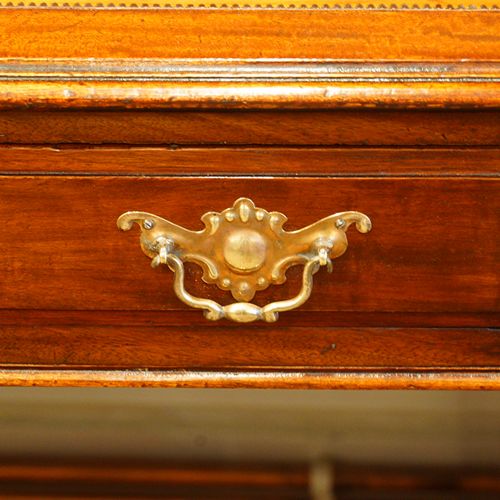 fig 6. Edwardian mahogany pedestal desk