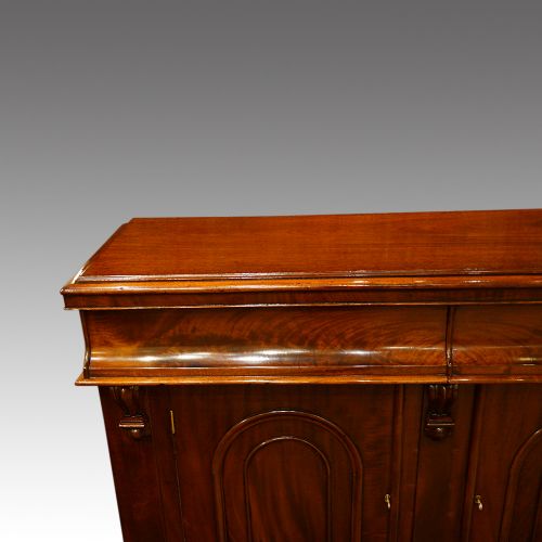 fig 3. Victorian mahogany chiffonier sideboard