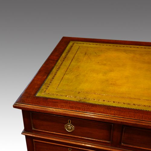 fig 2. Victorian mahogany double pedestal desk