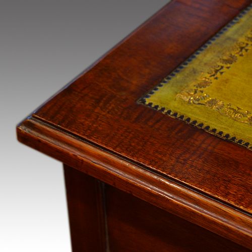 fig 8. Victorian mahogany double pedestal desk