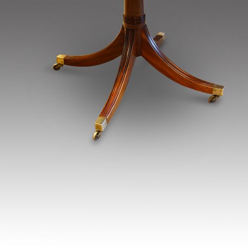 fig 1. Mahogany twin pillar dining table