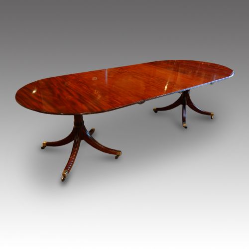 fig 2. Mahogany twin pillar dining table