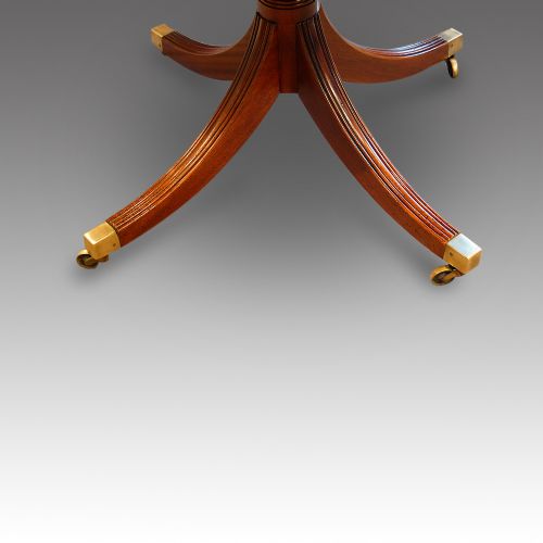 fig 3. Mahogany twin pillar dining table