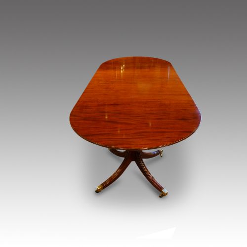 fig 5. Mahogany twin pillar dining table