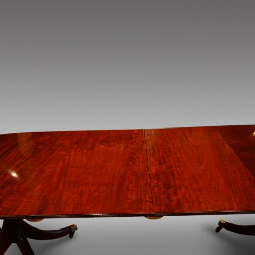 fig 8. Mahogany twin pillar dining table