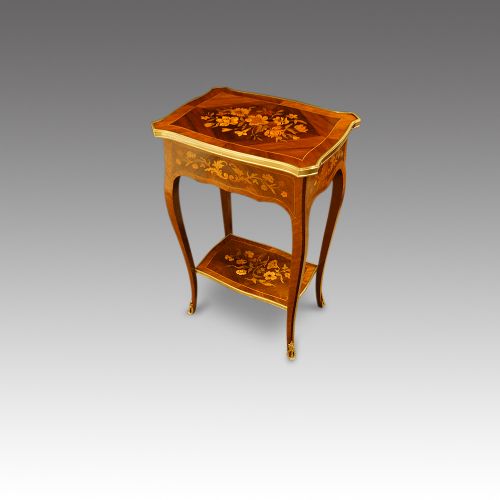 fig 1. French Rosewood marquetry side table