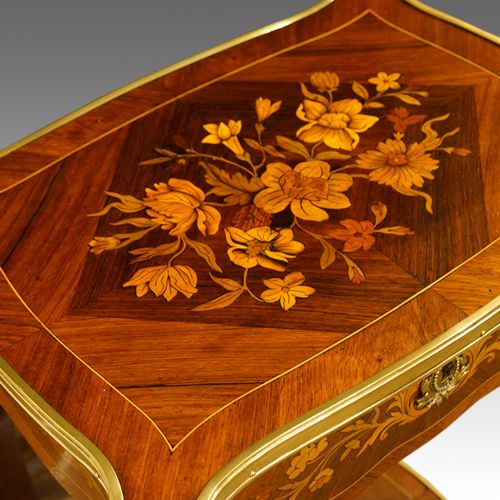 fig 2. French Rosewood marquetry side table