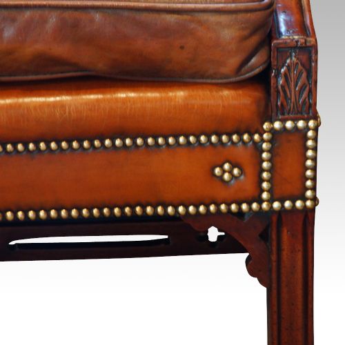 fig 4. Edwardian mahogany camel back sofa