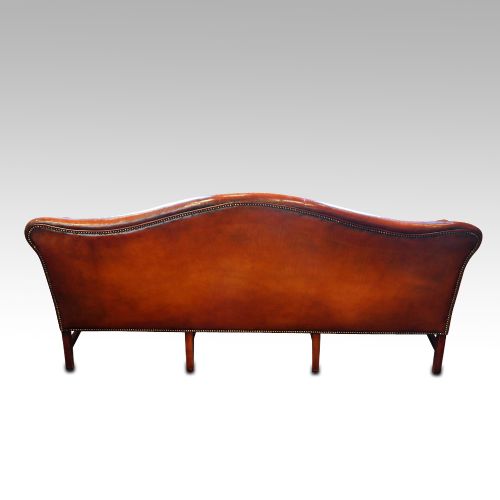 fig 5. Edwardian mahogany camel back sofa