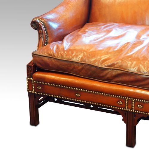 fig 7. Edwardian mahogany camel back sofa