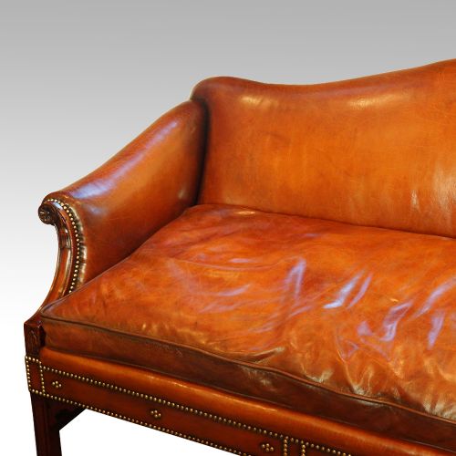 fig 10. Edwardian mahogany camel back sofa