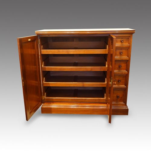 fig 2. Victorian walnut linen press by Howard and sons