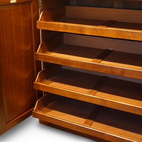 fig 4. Victorian walnut linen press by Howard and sons