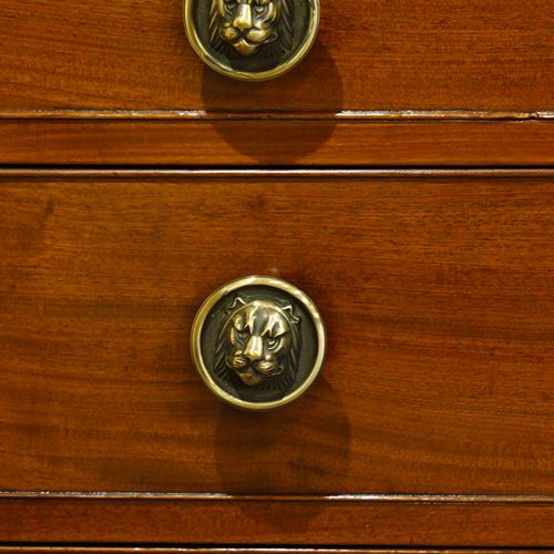 fig 5. Antique mahogany chest of drawers