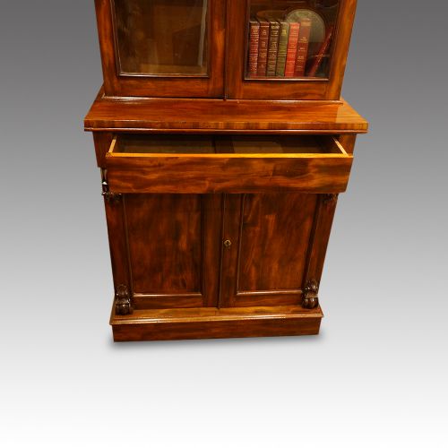 fig 3. Victorian mahogany narrow bookcase