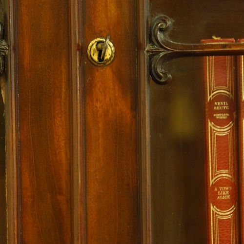 fig 4. Victorian mahogany narrow bookcase