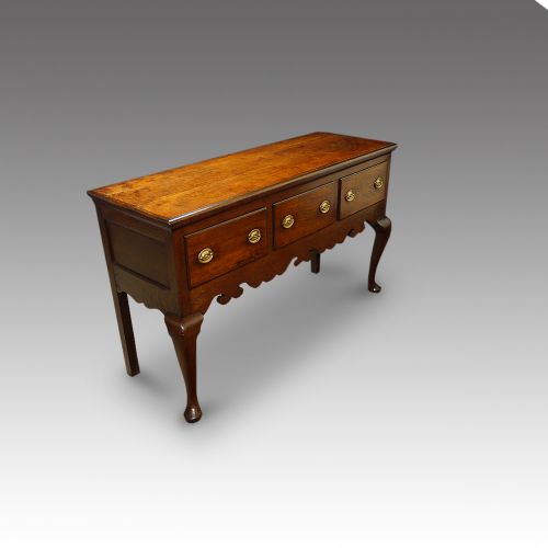 fig 1. Antique oak dresser base