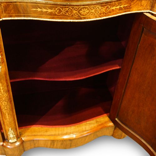 fig 1. Victorian walnut serpentine credenza