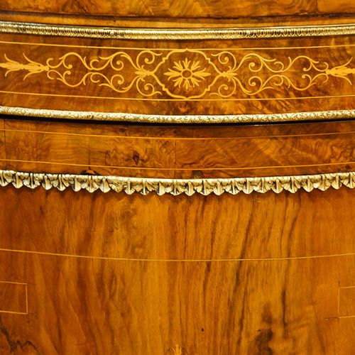 fig 5. Victorian walnut serpentine credenza