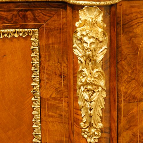 fig 6. Victorian walnut serpentine credenza