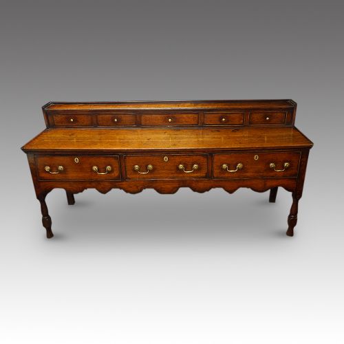 Antique Oak Low Dresser Base