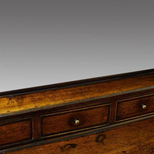 fig 1. Antique oak low dresser base