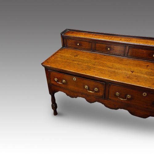 fig 2. Antique oak low dresser base