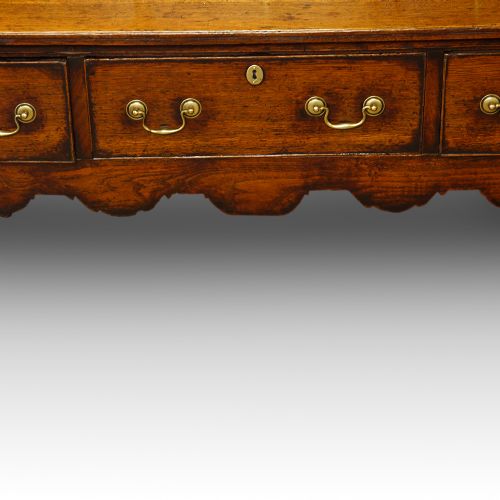 fig 4. Antique oak low dresser base