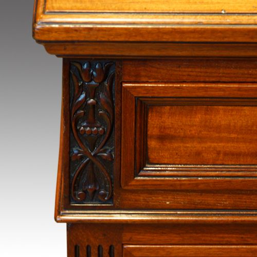 fig 5. Edwards & Roberts walnut pedestal desk