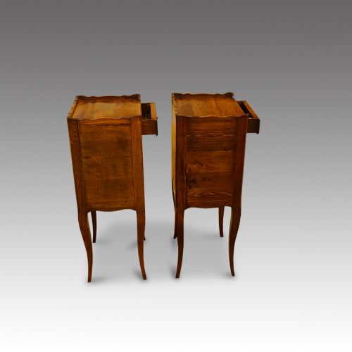 fig 1. Pair of French country bedside cabinets
