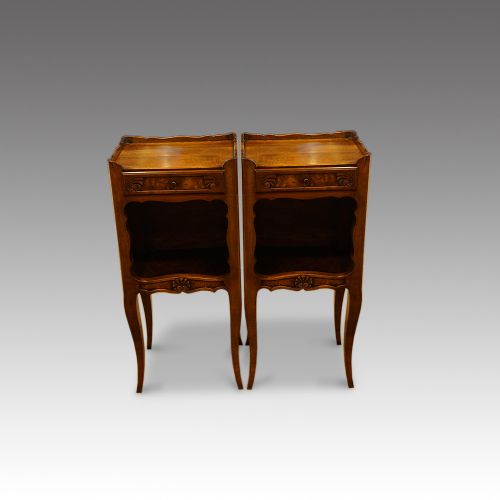 fig 2. Pair of French country bedside cabinets