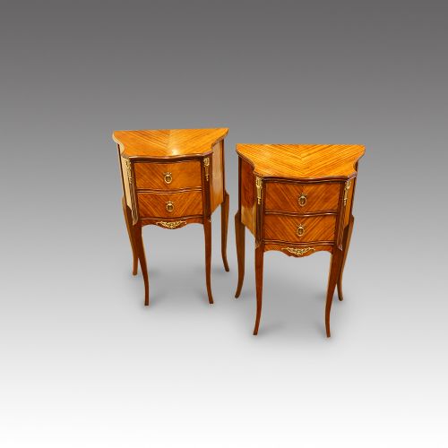 fig 4. Pair of French bedside cabinets