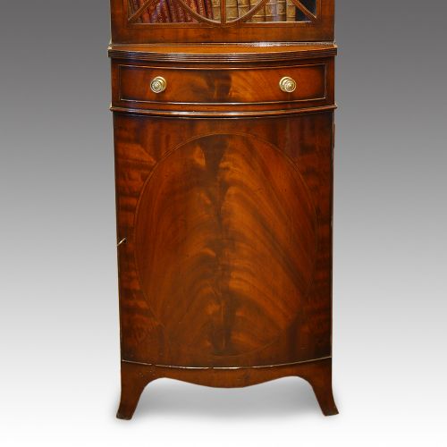 fig 1. George VI mahogany narrow bookcase