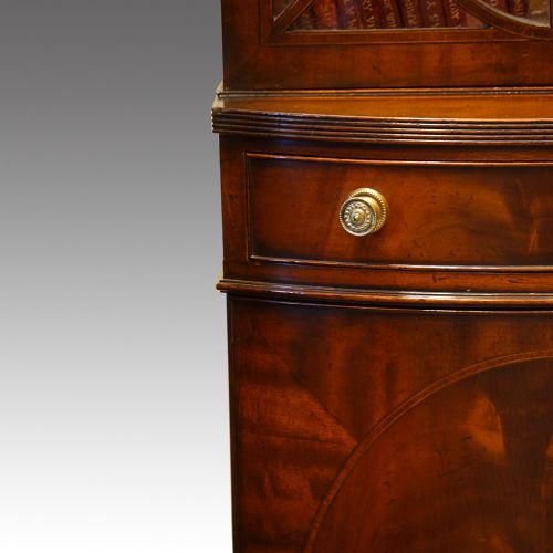 fig 3. George VI mahogany narrow bookcase