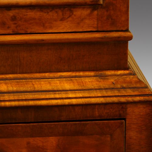 fig 7. George V walnut double dome bookcase