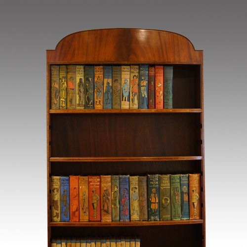 fig 2. George V mahogany open bookcase