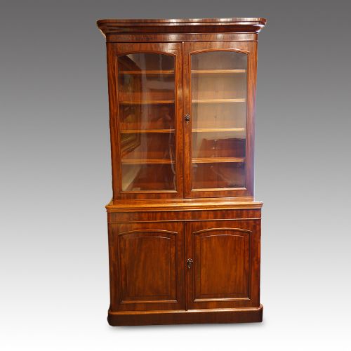 Victorian Mahogany Library Bookcase
