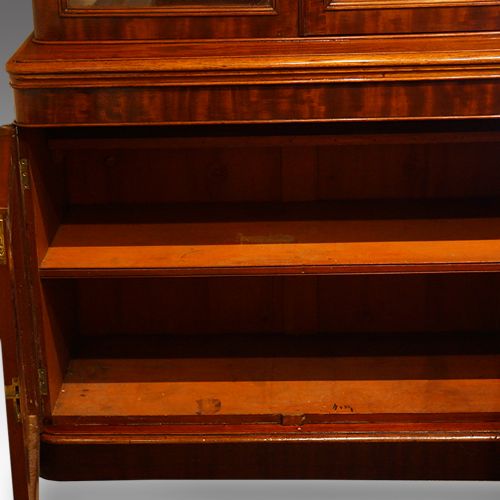 fig 1. Victorian mahogany library bookcase