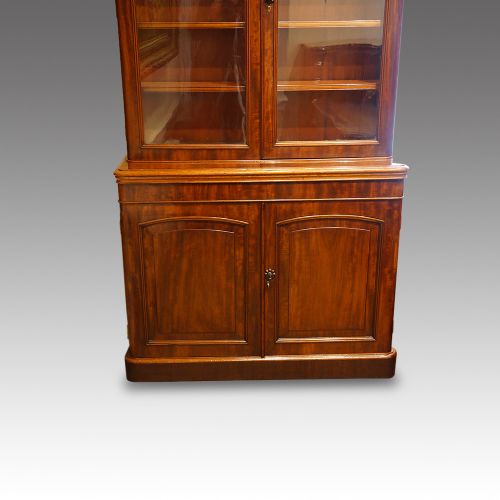 fig 6. Victorian mahogany library bookcase