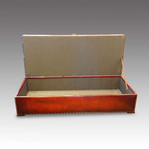 fig 2. Victorian leather ottoman