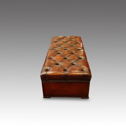 fig 5. Victorian leather ottoman