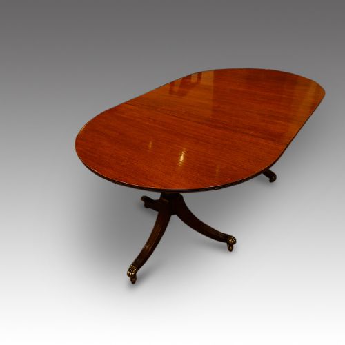 fig 1. Regency style mahogany dining table