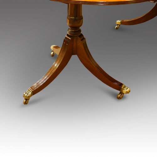 fig 5. Regency style mahogany dining table