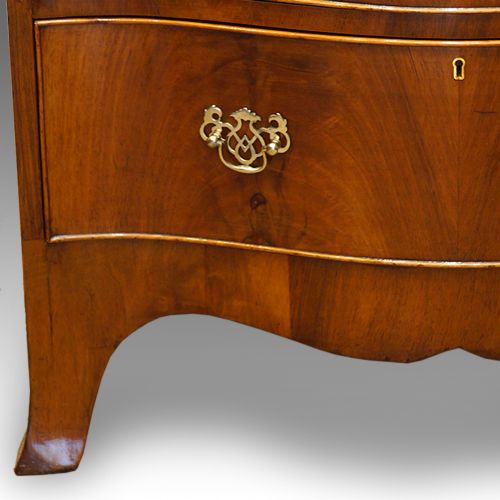 fig 2. Walnut serpentine tallboy