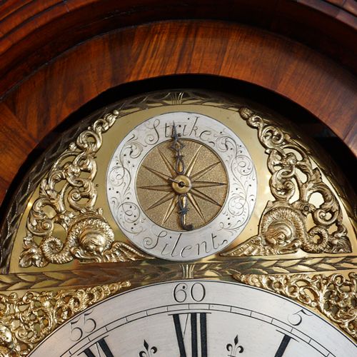 fig 2. George II walnut longcase clock by Nathanial Seddon